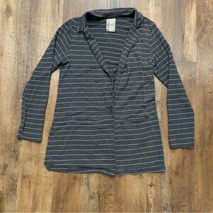 Dolan Left Coast Striped Button Cardigan Anthropologie Women's Medium Jersey